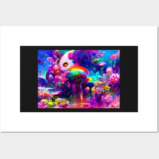 Color Globs | Rainbow Volcano Posters and Art